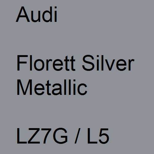 Audi, Florett Silver Metallic, LZ7G / L5.